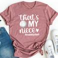 That's My Niece Proud Volleyball Auntie Volleyball Aunt Bella Canvas T-shirt Heather Mauve