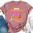 Never Underestimate A Girl With Violin Music Orchestra Bella Canvas T-shirt Heather Mauve