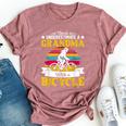 Never Underestimate A Grandma With A Bicycle Vintage Bella Canvas T-shirt Heather Mauve