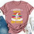 Never Underestimate A Nana With A Bicycle Vintage Bella Canvas T-shirt Heather Mauve