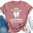 Never Underestimate An Old Woman With American Eskimo Bella Canvas T-shirt Heather Mauve