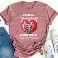 Never Underestimate An Old Woman With An Elephant Costume Bella Canvas T-shirt Heather Mauve