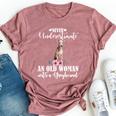 Never Underestimate An Old Woman With Greyhound Bella Canvas T-shirt Heather Mauve