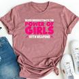 Never Underestimate The Power Of Girls With Weapons Bella Canvas T-shirt Heather Mauve