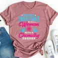 Never Underestimate A Woman With A Chemistry Degree Chemist Bella Canvas T-shirt Heather Mauve