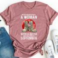 Never Underestimate A Woman With A Dd-214 September Women Bella Canvas T-shirt Heather Mauve