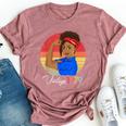 Vintage 1979 Black Girl Afro African American 42Nd Birthday Bella Canvas T-shirt Heather Mauve