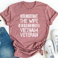 Vintage Vietnam Veteran Wife Spouse Of Vietnam Vet Bella Canvas T-shirt Heather Mauve