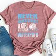 Water Polo For Girl Never Underestimate Bella Canvas T-shirt Heather Mauve