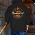 Vintage Family Thanksgiving 2023 Thankful My Tribe Matching Zip Up Hoodie Back Print