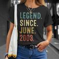 19 Years Old Gifts Legend Since June 2003 19Th Birthday Unisex T-Shirt Gifts for Her