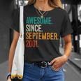 22Nd Birthday 22 Years Old Awesome Since September 2001 T-Shirt Gifts for Her