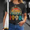 23 Years Old Decoration Born In July 1998 23Rd Birthday Unisex T-Shirt Gifts for Her
