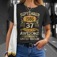 37 Years Old Vintage September 1986 37Th Birthday T-Shirt Gifts for Her