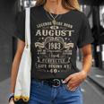 40Th Birthday Gift 40 Years Old Legends Born August 1983 Unisex T-Shirt Gifts for Her