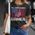 4Th Of July Boys Kids Men All American Gamer Flag Merica Unisex T-Shirt Gifts for Her