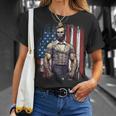 4Th Of July Patriotic Funny Abraham Lincoln Graphic July 4Th Unisex T-Shirt Gifts for Her