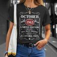 60 Years Old Vintage October 1963 60Th Birthday T-Shirt Gifts for Her