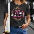 70Th Birthday 70 And Fabulous T-Shirt Gifts for Her