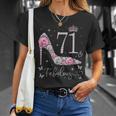 71 & Fabulous 71 Years Old And Fabulous 71St Birthday T-Shirt Gifts for Her