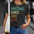 9 Year Old Awesome Since July 2014 9Th Birthday Unisex T-Shirt Gifts for Her
