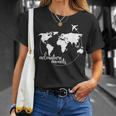 Adventure Awaits World Map For Travel Vacations Unisex T-Shirt Gifts for Her
