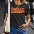 Agawam Massachusetts Retro 80S Style T-Shirt Gifts for Her