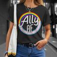 Ally Af Trans Flag Love Equality Lgptq Pride Flag Love Gay Unisex T-Shirt Gifts for Her