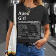 Apex Girl Nc North Carolina Funny City Home Roots Usa Gift Usa Funny Gifts Unisex T-Shirt Gifts for Her
