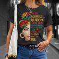 Aquarius Queen I Have 3 Sides Birthday Zodiac Aquarius T-Shirt Gifts for Her