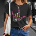 Asl Sign Language I Love You American Sign Language T-Shirt Gifts for Her