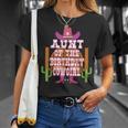 Aunt Of The Birthday Cowgirl Kids Rodeo Party Bday Unisex T-Shirt Gifts for Her