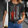 Autism Teacher Husband Dad Vintage Usa Flag American Fathers Gift For Womens Gift For Women Unisex T-Shirt Gifts for Her