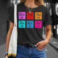 Awesome Noble Gases Science Chemical Elements T-Shirt Gifts for Her