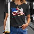 Baseball American Flag Baseball Usa Unisex T-Shirt Gifts for Her