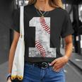 Baseball Jersey Number 1 Vintage 1St Birthday Unisex T-Shirt Gifts for Her