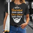 Beer Best Bearded Beer Lovin Shiba Inu Dad Funny Dog Lover Humor Unisex T-Shirt Gifts for Her