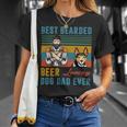 Beer Best Bearded Beer Loving Dog Dad Rat Terrier Personalized Unisex T-Shirt Gifts for Her