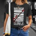 Beer Funny Bass Guitar Player Graphic Design And Beer Guitarist Unisex T-Shirt Gifts for Her