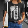 Best Bonus Dad Ever American Flag Father Day Gift Gift For Mens Unisex T-Shirt Gifts for Her