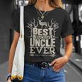 Best Buckin Uncle EverHunting Hunter Bucking Gift Hunter Funny Gifts Unisex T-Shirt Gifts for Her