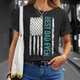 Best Dad Ever With Us American Flag Gift For Fathers Day Gift For Mens Unisex T-Shirt Gifts for Her