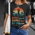 Best Poppy By Par Funny Fathers Day Golf Grandpa Retro Unisex T-Shirt Gifts for Her