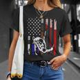 Brazilian Jiu Jitsu Stars & Stripes Rank Bjj Flag T-Shirt Gifts for Her