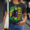 Brazilian Soccer Team Brazil Flag Jersey Football Fans Unisex T-Shirt Gifts for Her