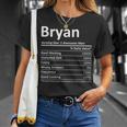 Bryan Nutrition Funny Birthday Personalized Name Gift Idea Unisex T-Shirt Gifts for Her