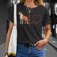 Bully Kutta Dog Heartbeat Ekg For Dog Lovers Owners T-Shirt Gifts for Her