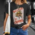 Buster Is Coming Creepy Vintage Shoe Advertisement T-Shirt Gifts for Her