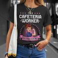 Cafeteria Worker Strong Woman Lunch Lady Food Service Crew T-Shirt Gifts for Her