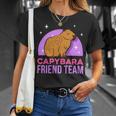 Capybara Friend Team Lover Animal Capybaras Rodent Unisex T-Shirt Gifts for Her